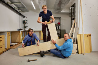 Das Himmelrich 3 werkt und flickt jetzt gemeinsam