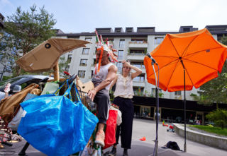 Theaterfeuerwerk mit viel Sirup