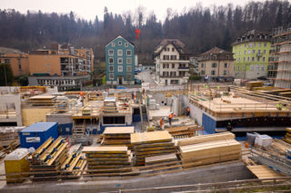 Es wird fleissig betoniert