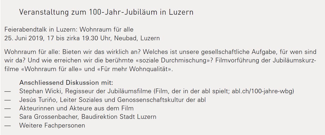 Feierabend-Talk: Wohnraum für alle
